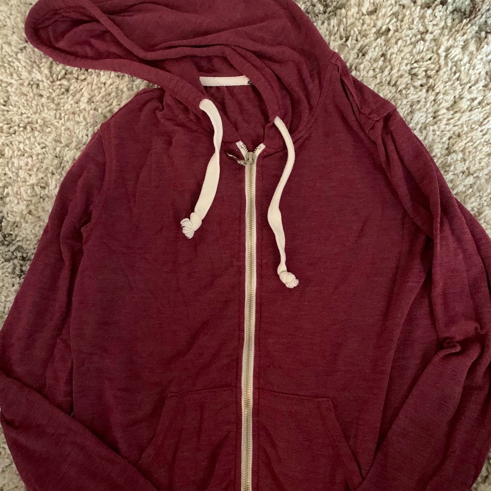 Sevens Maroon zip up sweatshirt